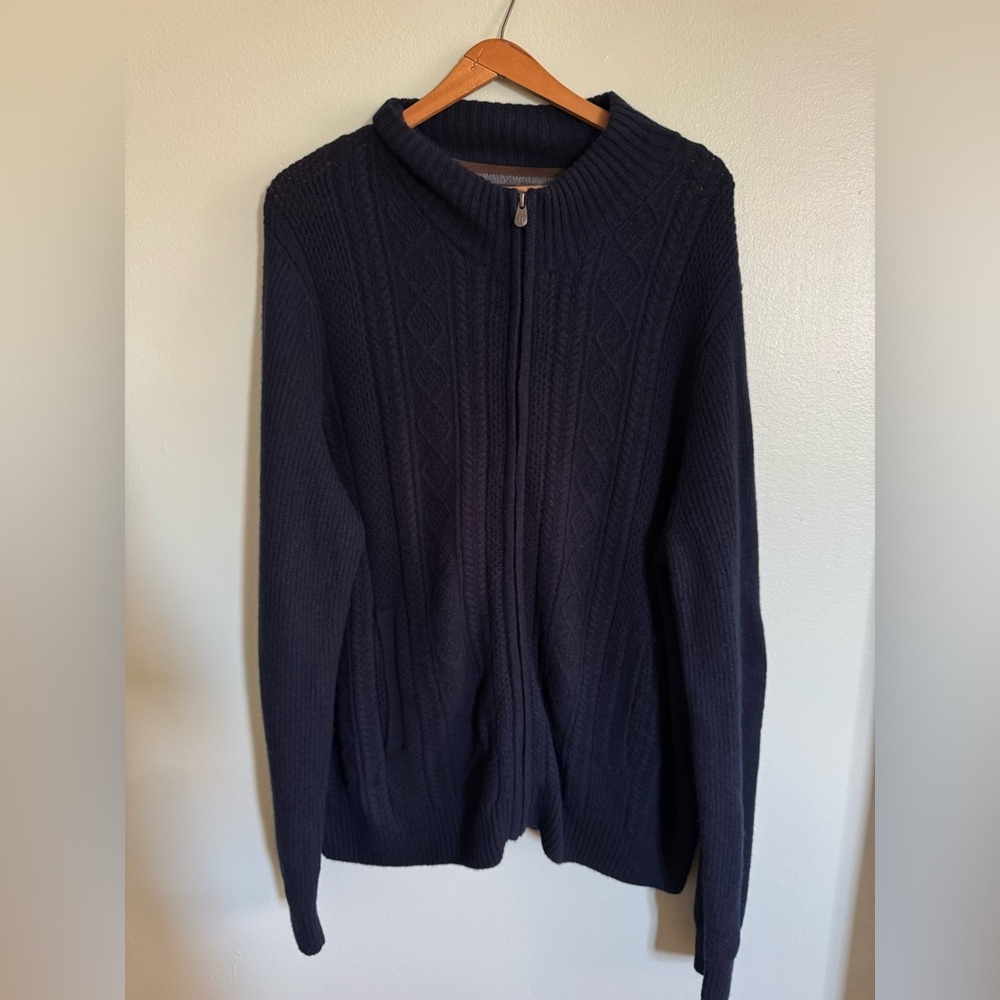 Jos. A. Bank Reserve Wool Zip Cardigan